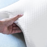 InnovaGoods - Visco-elastisch nekkussen voor koppels, Ergonomisch ontwerp voor ontspanning van koppels, Traagschuim voor drukverlichting, Afneembare hoes, Wit, 36 x 12,5 x 30,5 cm, Traagschuim