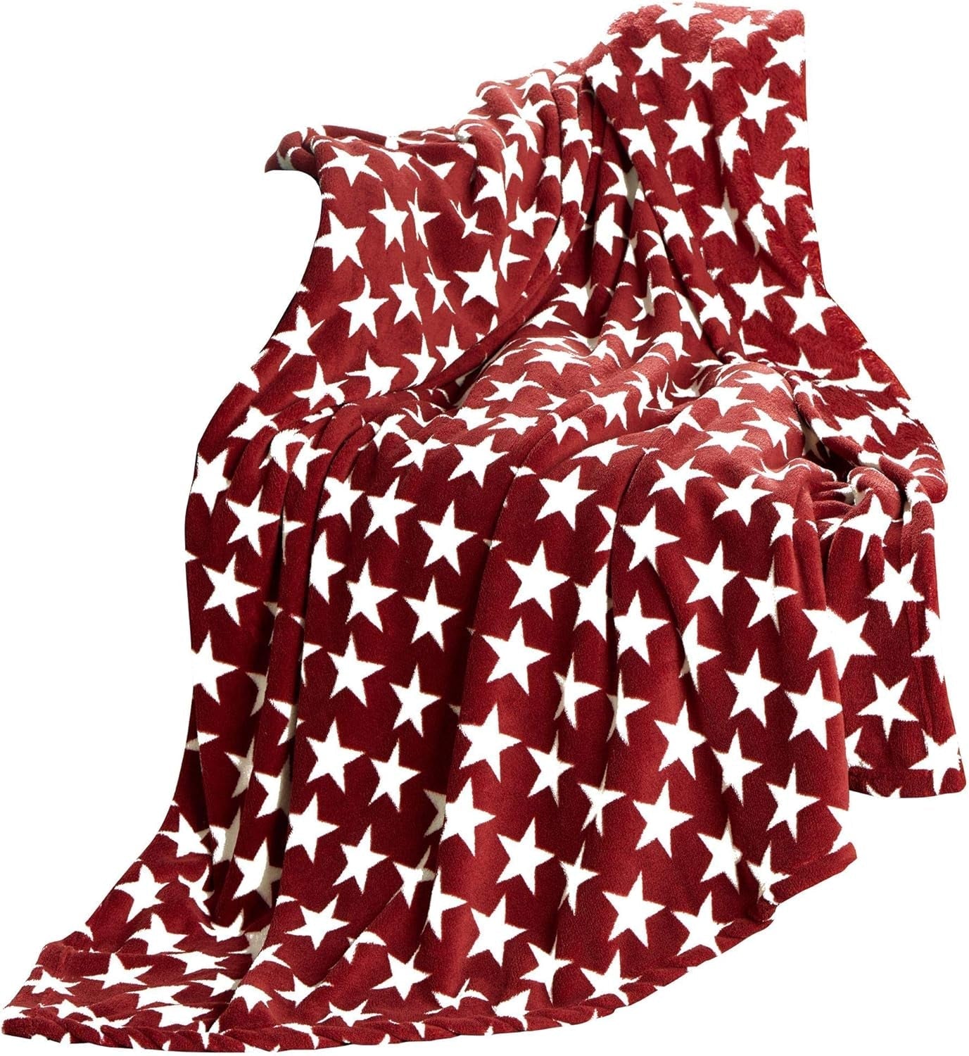 Celinatex donzige deken 150 X 200 Cm Bordeaux deken bank bank zachte deken sterren Microvezel Fleece Oeko-Tex Moonlight Bedden en Dekens Besuche den CelinaTex-Store Bordeaux sterren 150 X 200 Cm