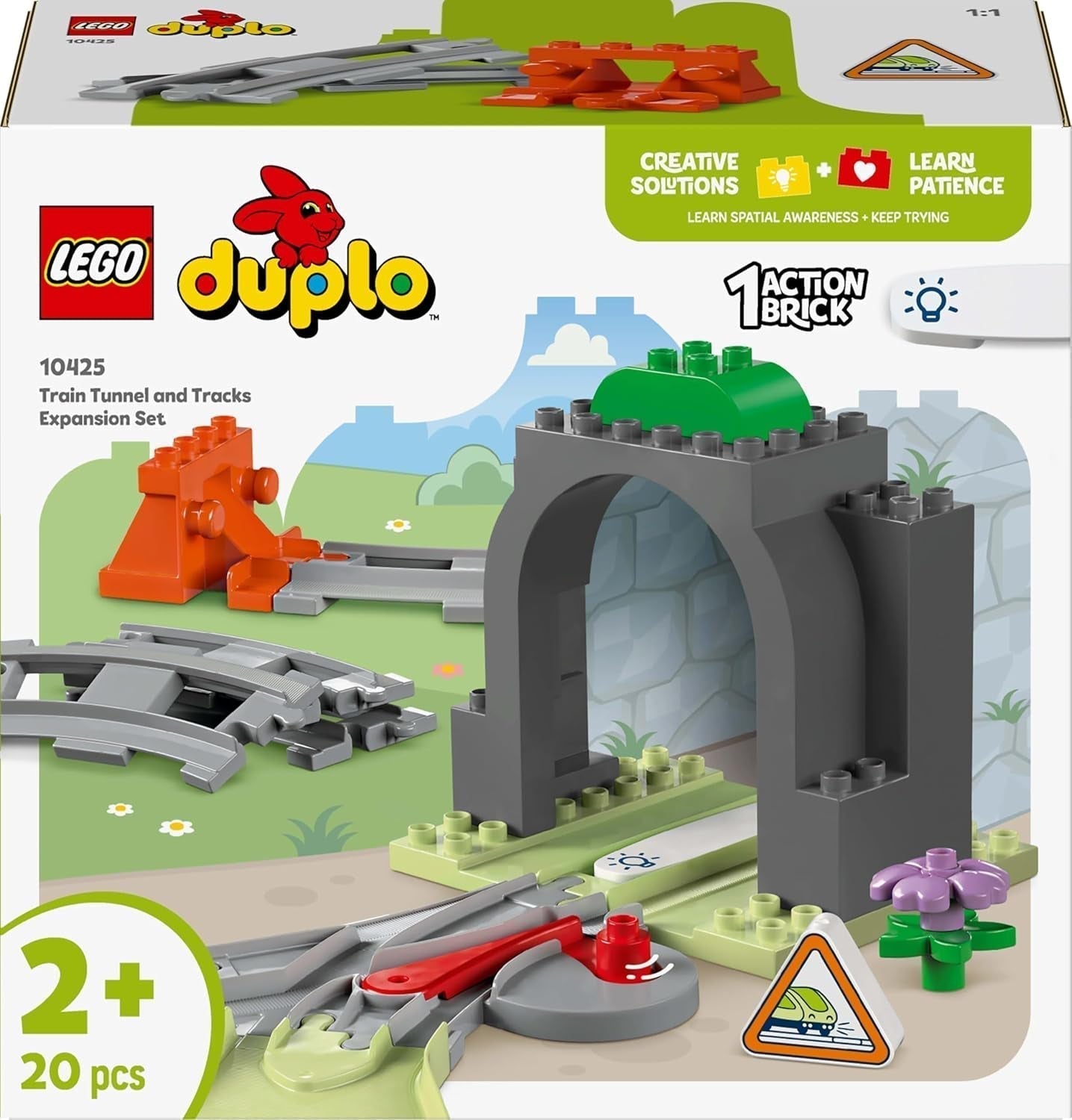 LEGO DUPLO Stadsspoortunnel en -rails - Uitbreidingsset, cadeau voor peuters, stimuleert de behendigheid, speelset voor autofans van 2 jaar oud, creatief leerspeelgoed 10425 Bouwsets Bekijk de LEGO-Store