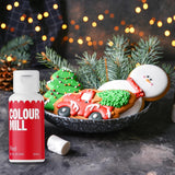 Color Mill vloeibare kleurstofset - 5 x 20 ml op oliebasis (zwart, felroze, paars, rood en blauw) - UV-bestendig - perfect voor bakken en als topping voor taarten, muffins en taartdecoraties