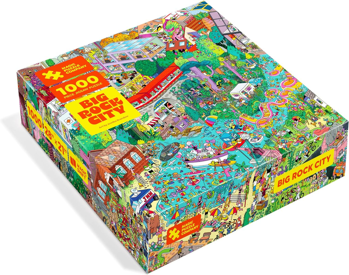Big Rockstadt - puzzel van 1000 stukjes van The Magic Puzzle Company - serie vier puzzel Naty Shop standaardtitel