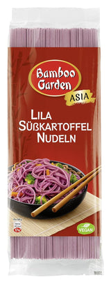 Bamboo Garden - Paarse Zoete Aardappelnoedels | Dunne noedels met een milde nootachtige smaak | Ideaal voor bowls en salades | Snel te bereiden zak van 250 g