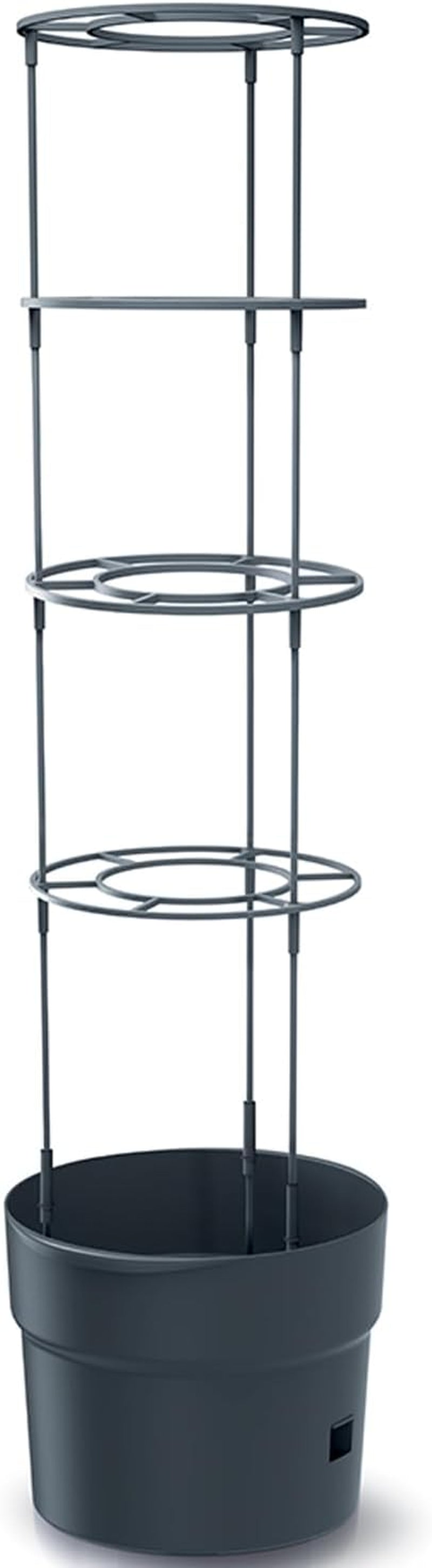 Prosperplast tomatenzaailingenpotten met traliewerk – Stevige kunststof plantenbak | Antraciet | Weer- en UV-bestendig | 29,5 x 115,2cm | Ideaal voor de tuin en terras