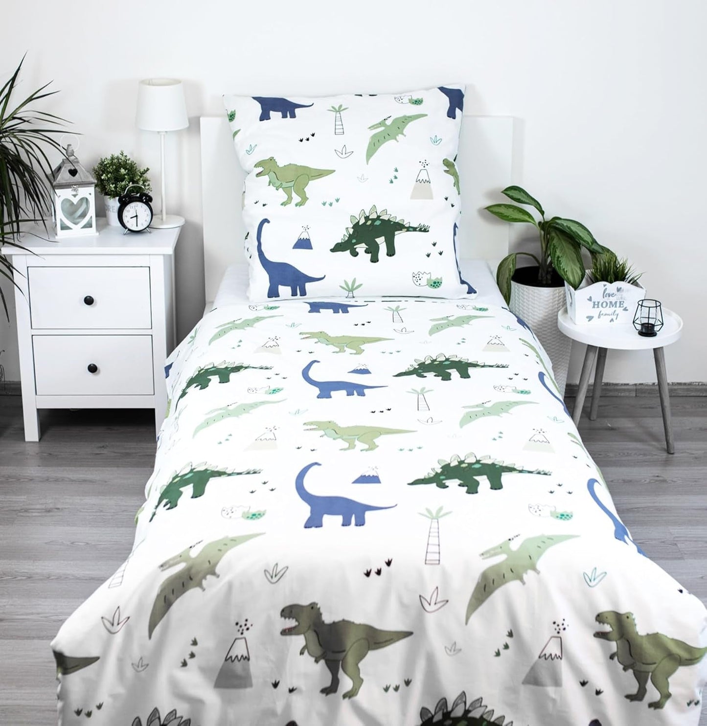 Beddengoed voor kinderen, omkeerbaar, Dinosaurussen Beddengoed - kinderen Naty Shop Standaardtitel