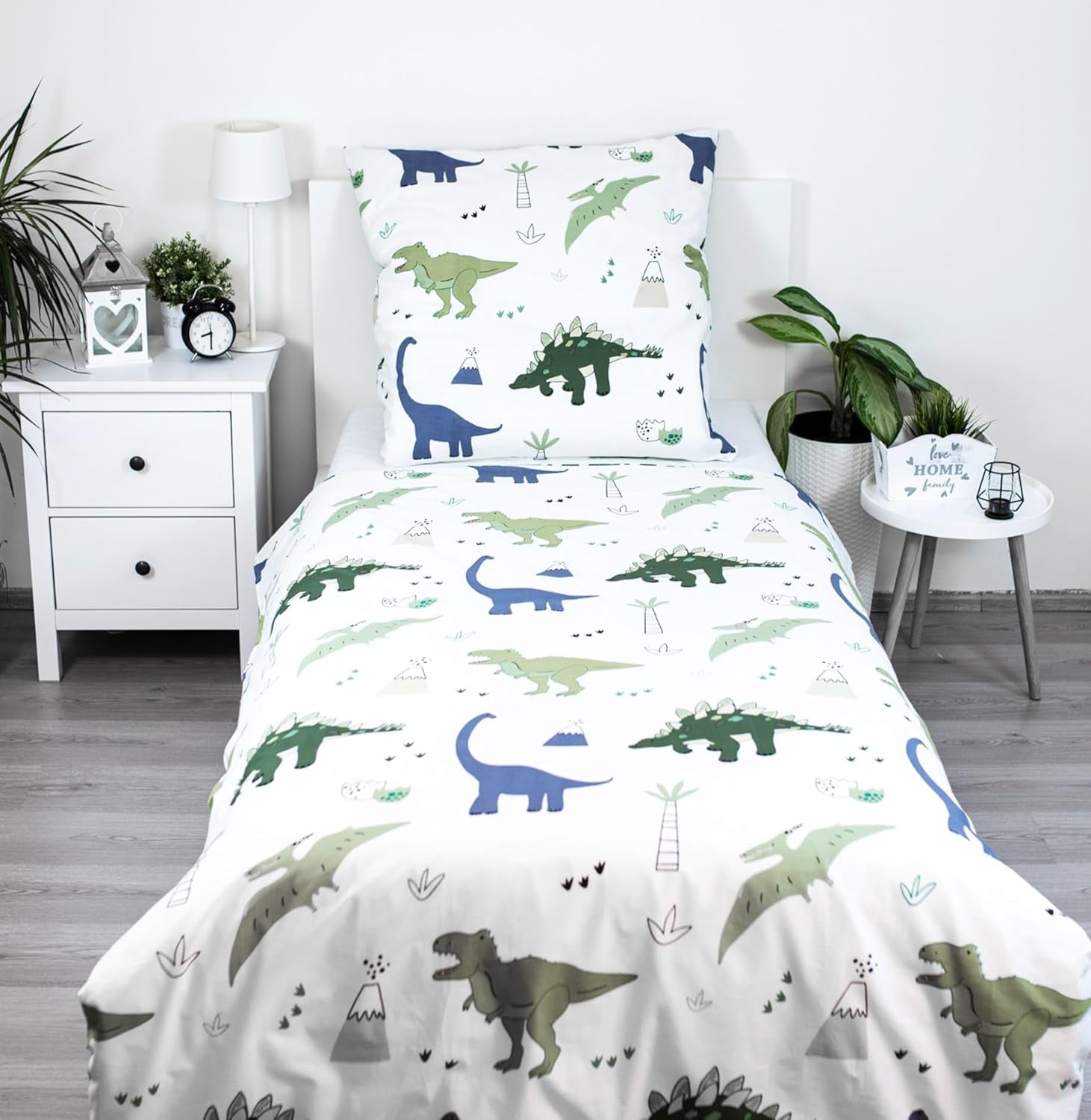 Beddengoed voor kinderen, omkeerbaar, Dinosaurussen Beddengoed - kinderen Naty Shop Standaardtitel