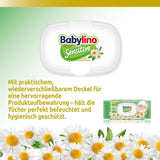 Gevoelige babydoekjes, 0% geur, 98% natuurlijke formule die de pH-balans van de huid herstelt, frisheidszegel, 54 doekjes