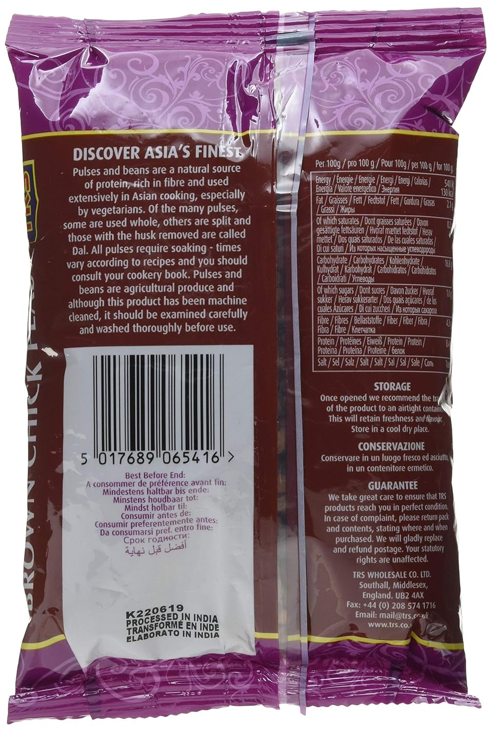 TRS - Bruine kikkererwten - (1 x 500g)