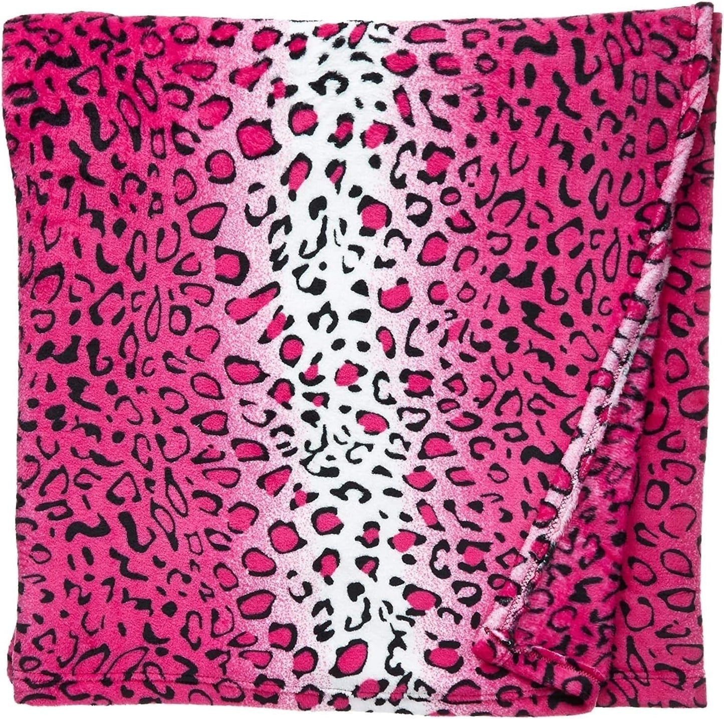 Home Must Haves Queen/King Zebra Giraffe Safari Dierenprint Het hele seizoen Superzacht Warm Bankkleed Deken Bedmaat Roze Polyester Roze Luipaard Quilts en quilts Naty Shop
