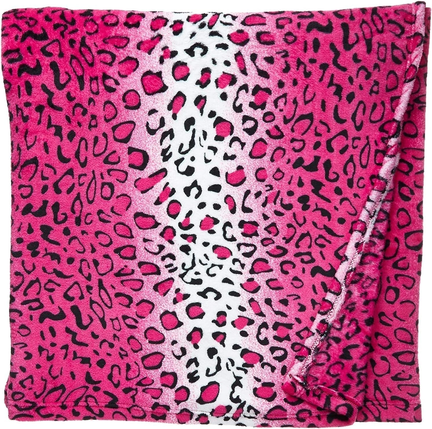 Home Must Haves Queen/King Zebra Giraffe Safari Dierenprint Het hele seizoen Superzacht Warm Bankkleed Deken Bedmaat Roze Polyester Roze Luipaard Quilts en quilts Naty Shop