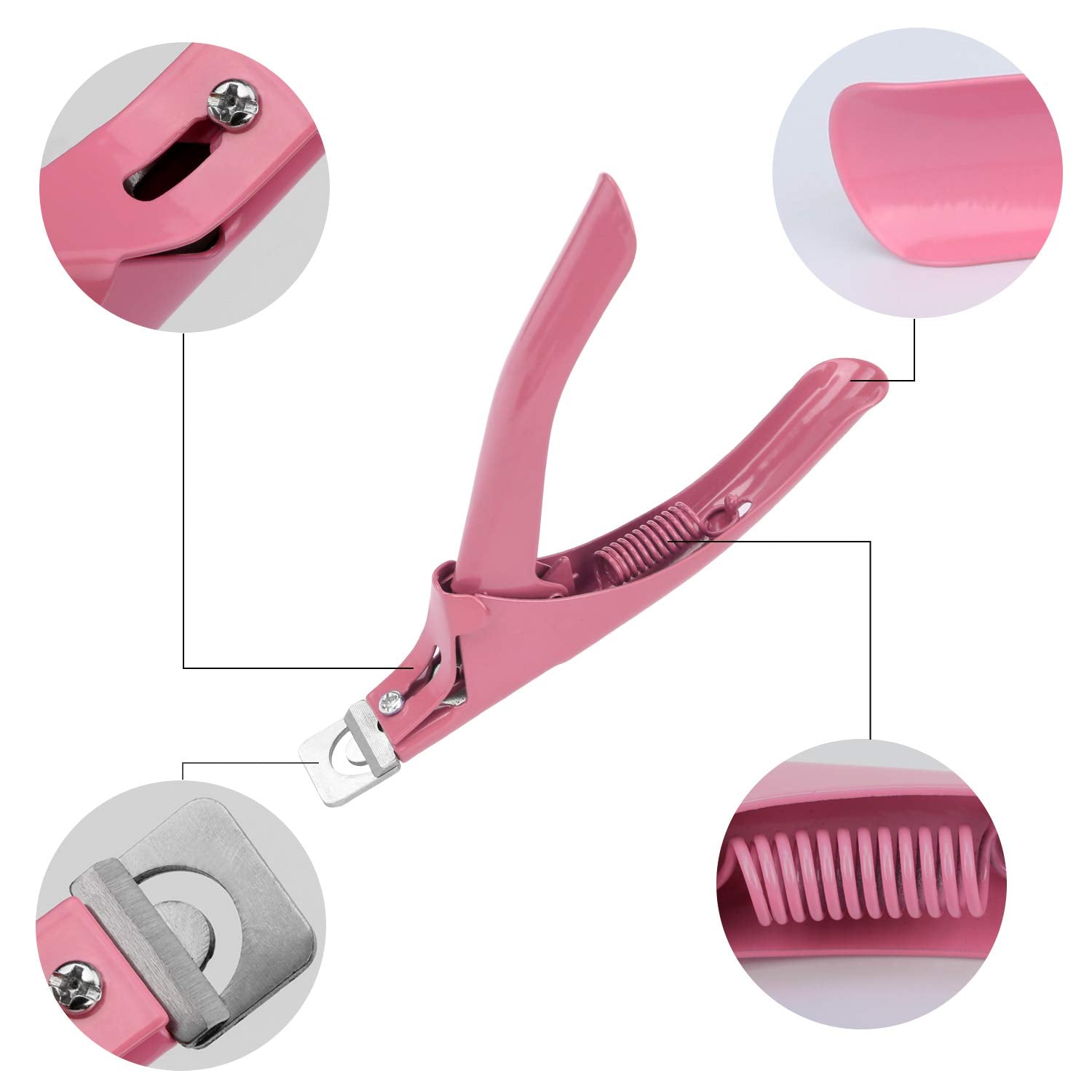 MWOOT 3 stuks kunstnageltang acryl nageltang, roestvrijstalen nageltips cutter trimmer manicure tool voor acryl kunstmatige gelnagels