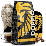 Doppio Crème & Smaak 1KG | Koffiebonen 80% Arabica en 20% Robusta | met tonen van cacao, noten en karamel | Fris en medium gebrand, lage zuurgraad | voor espresso | Blauwe Orka Koffie