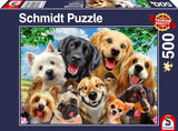 Schmidt Spiele 58390 Selfie hond, puzzel 500 stukjes Puzzel Naty Shop Standaard titel