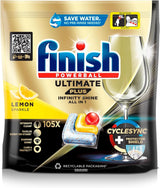 Finish Ultimate plus Infinity Shine Citrus Dishwasher Tabs - Tabletten voor vaatwasser, intensieve reiniging - 105 capsules, citroen Naty Shop
