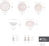 Karaca Elegance Bone Siena Serviesset voor 12 personen, moderne porseleinen serviesset, serviesset met soepkommen, serveerschaal, diepe borden, dessertborden - wit en goud