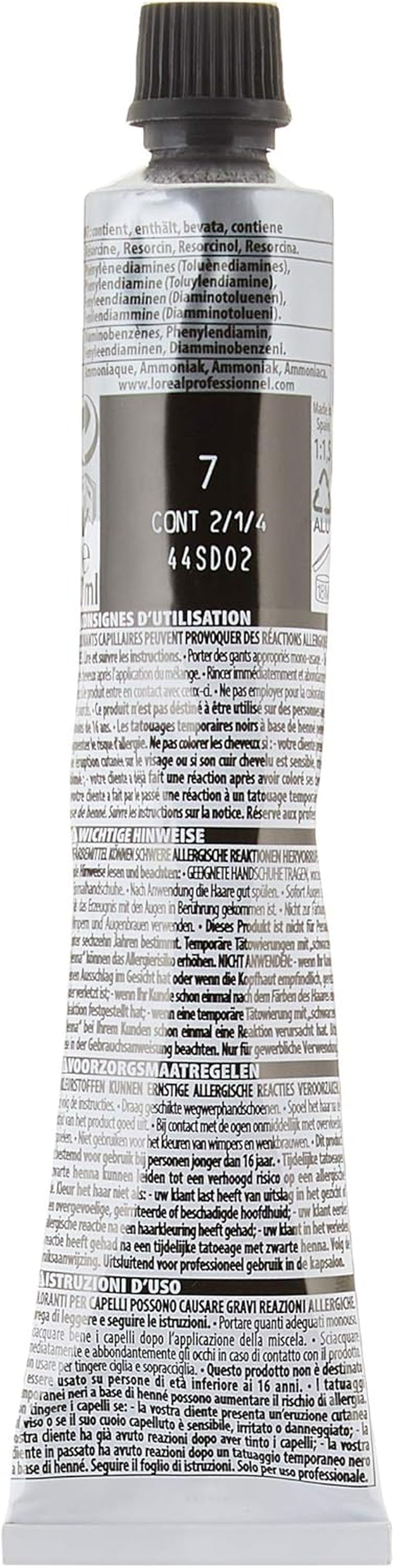 L'Oréal Professionnel Majirel 7 middenblond, 50 ml Haarverf Naty Shop