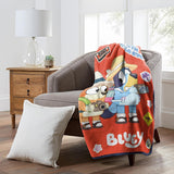 Northwest Bluey Silk Touch-deken, 116,8 x 152,4 cm, Roadtrip Northwest bedden en dekens