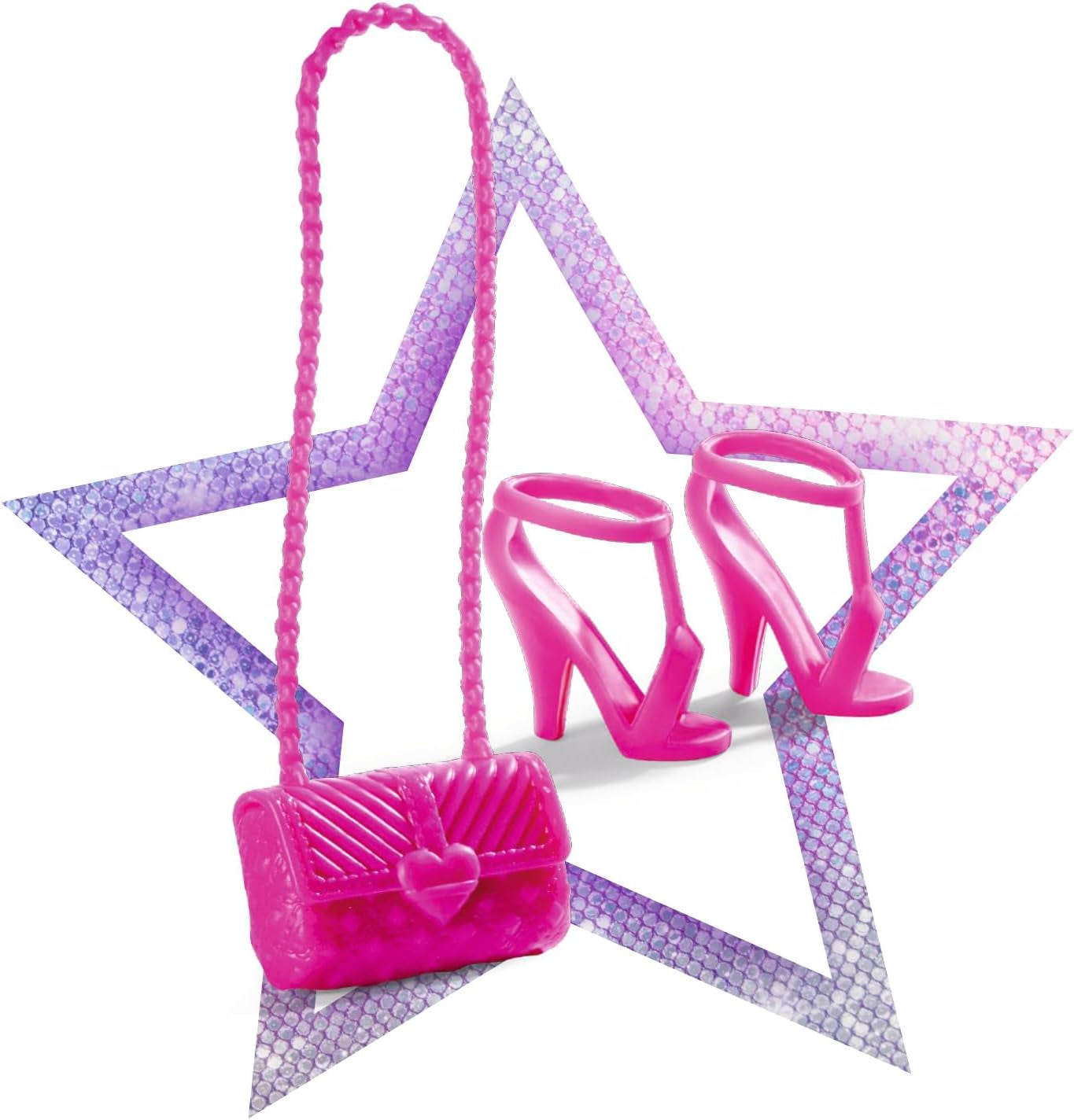 Simba Steffi Love Jeans & Glitter Bijpassend op 2 manieren EEN Item inbegrepen Glittertop met jeans en modeaccessoires voor poppen van 29 cm Pop niet inbegrepen Leeftijden 3+