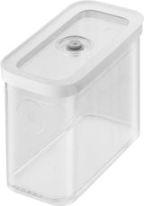 ZWILLING FRESH & SAVE CUBE Doos, maat 2M, Modulaire en stapelbare opbergdoos, luchtdicht en leegbare opslag, vaatwasmachinebestendig, transparant Voedselbewaardozen Naty Shop 2M