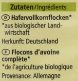 Biologische havermout, kleine vlokken, 500g (1 pakje)