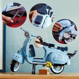 LEGO Icons Vespa 125, bouwbaar motormodel, vintage Italiaanse scooter, modelbouwset voor volwassenen, tentoonstellingsstuk als kamerdecor, cadeaus voor dames en heren 10298 Bouwsets Besuche in LEGO-Store