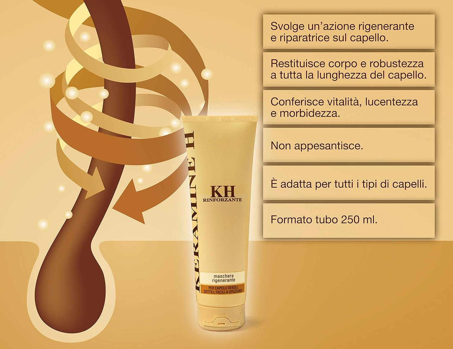 Regenererend masker - 250 ml, 21 Naty Shop haarmasker