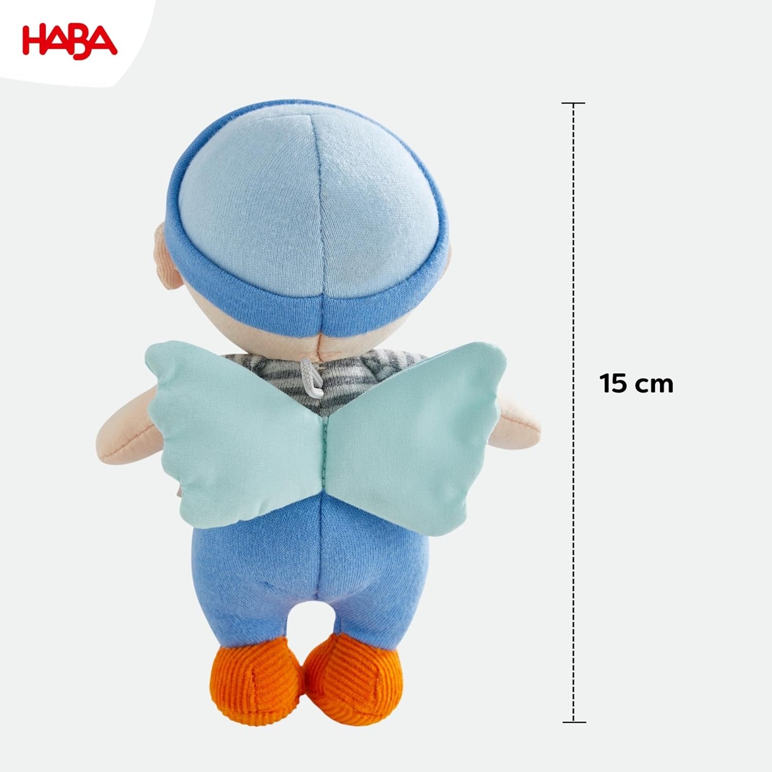 HABA Beschermengelmatten - Pluche textielpop (15 cm), ideaal welkomstcadeau voor baby's en peuters - wasbaar op 30°C - 2011869001 Poppen Naty Shop