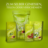 Lindt LINDOR Chocolade met Pistache | Hersluitbare zak van 1 kg | ca. 80 Melkchocoladeballetjes met smeltende pistacheroomvulling | Bulkverpakking, pralinegeschenk