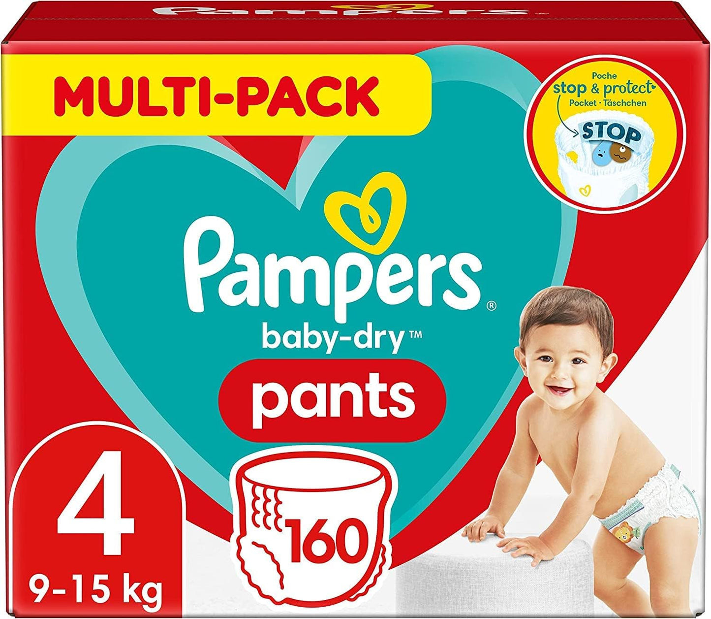 Pampers Baby-Dry Pants Größe 5, 160 Stück, 11kg-17kg, 360° auslaufsichere Geschikt voor dag en nacht