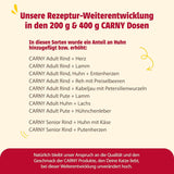 animonda Carny Adult Savory Variety (12 x 400 g), natvoer voor volwassen katten, natvoer met 100% verse vleesingrediënten, graanvrij en suikervrij
