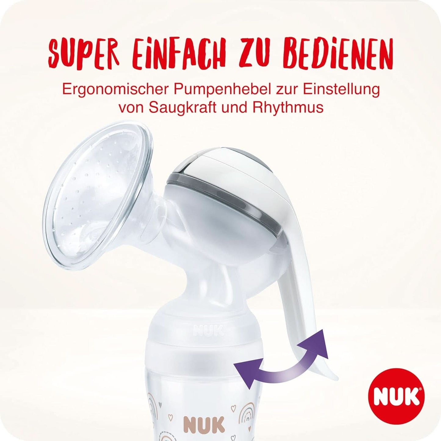 NUK handmatige borstkolfset, zacht siliconenkussen, 2 perfect op elkaar afgestemde flessen, 150 ml Accessoires Voeding en borstvoeding Bebe Naty Shop