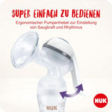 NUK handmatige borstkolfset, zacht siliconenkussen, 2 perfect op elkaar afgestemde flessen, 150 ml Accessoires Voeding en borstvoeding Bebe Naty Shop