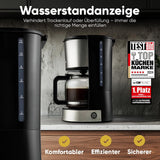 Koffie-espressomachine met Clatronic®-filter | voor 12-14 kopjes | Koffie-espressomachine met filter | Roestvrij stalen behuizing | Anti-druppel | Espresso | Koffie-espressomachine met filter | 800W | KA 3808