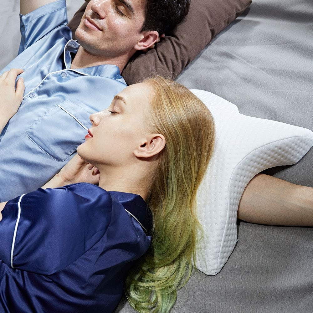 Zijslaapkussen voor koppels Ontspannende arm Gebogen traagschuimkussen U-vormig nekkussen Reiskussen Zero Pressure Zijde IJszijdekussen Langzaam rendement voor koppels Cervicale orthopedische kussens Naty Shop