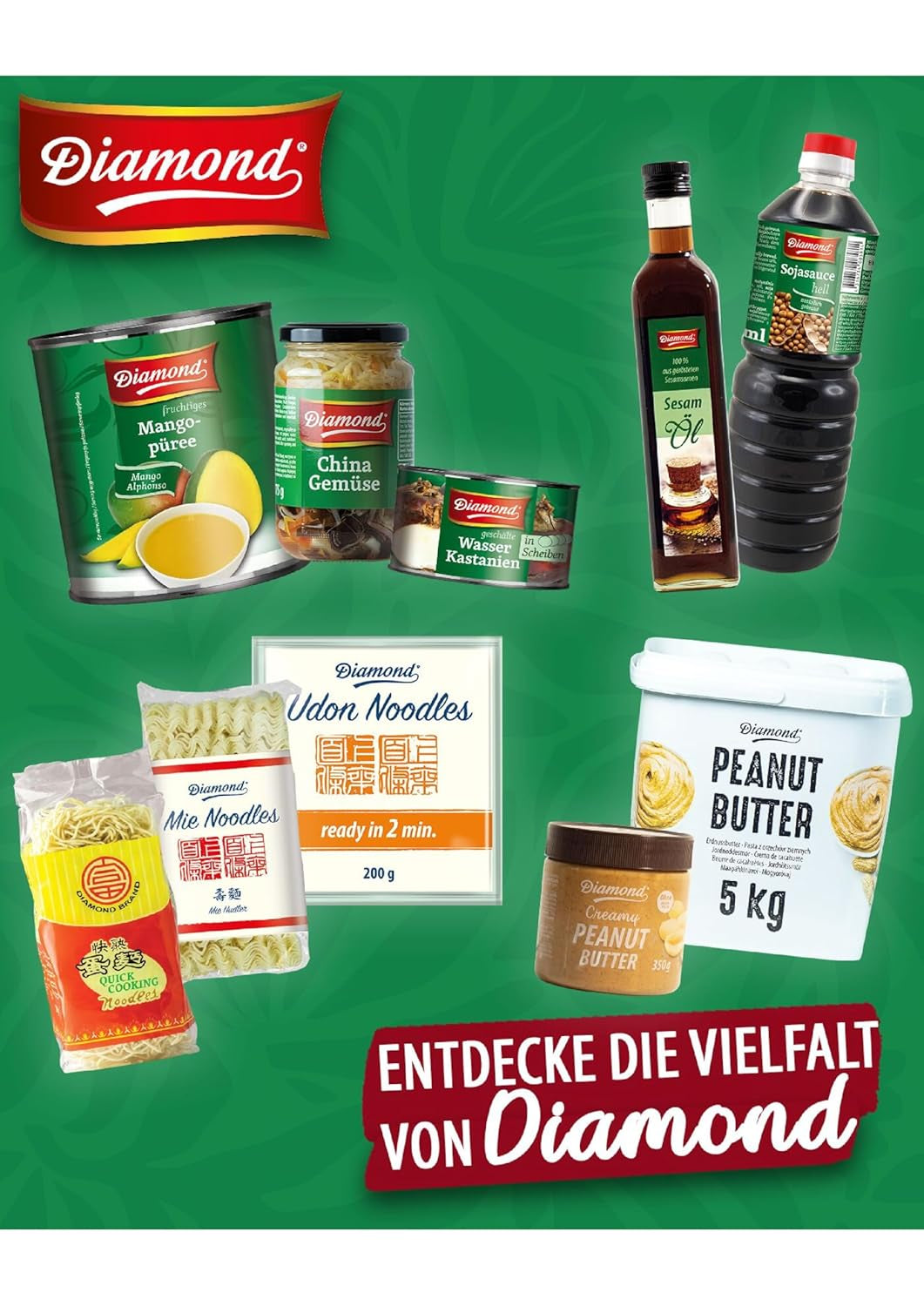Udon-noedels DIAMOND, snelle en gemakkelijke bereiding, vegetarisch, veganistisch - 1 x 200 g