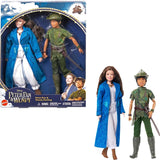 DISNEY Peter Pan en Wendy - beweegbare figuren met typische kostuums en verwijderbare accessoires, broeken van zachte stof, voor het naspelen van favoriete scènes of creatief spel, voor kinderen vanaf 3 jaar, HNY36