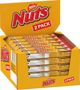 NESTLÉ Chocoladerepen 2Pack, de klassiekers met hele hazelnoten en karamel omhuld met melkchocolade, verpakking van 24 (24 x 2 x 30 g)