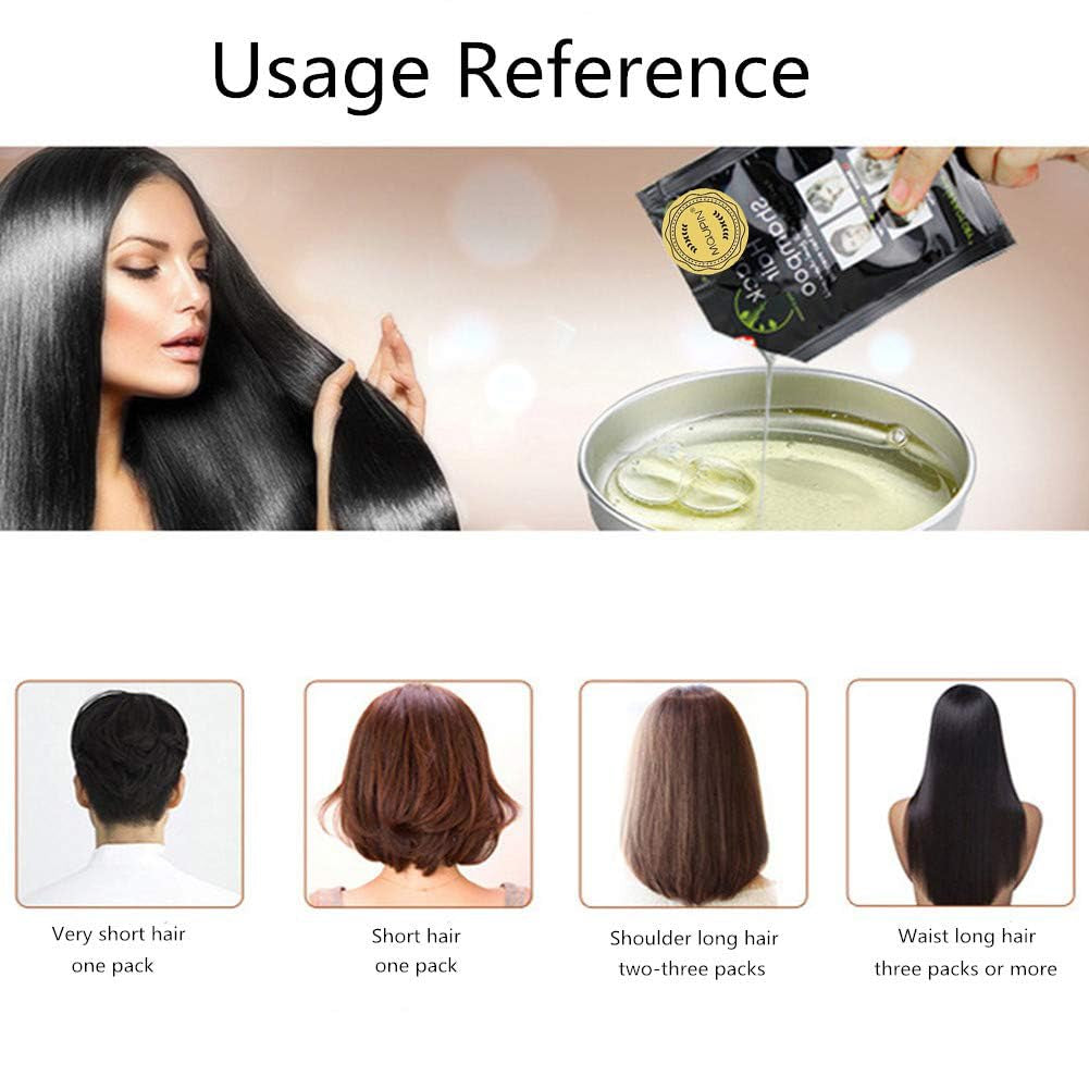 Natuurlijke ingrediënten Instant zwarte haarverfshampoo, semi-permanente zwarte haarverf, gemakkelijk te gebruiken, langdurig, natuurlijke ingrediënten (10 stuks, zwart) Naty Shop haarverf