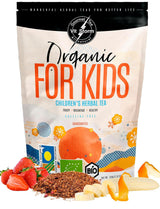 VITSTORM® BIO TEE Mom & Kids - Thee voor vrouwen en borstvoeding - Rooibos, appel, venkel, citroenmelisse, alchemilla, aardbei - Ontspannende thee - Fruitig en lekker - Cafeïnevrij - Kruidenthee 100 g