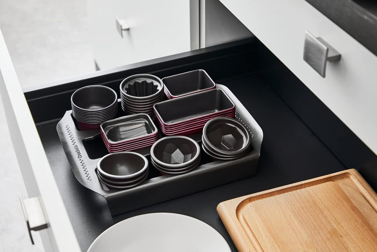 Tefal Creabake J3040104 Kuchenform, 9 Mulden, Antihaftbeschichtung, Austauschbar, Perfektes Backen, Kreative Und Leckere Rezepte, Nicht Compaible Mit Cake Factory, Creabake Vormen en bakplaten Naty Shop