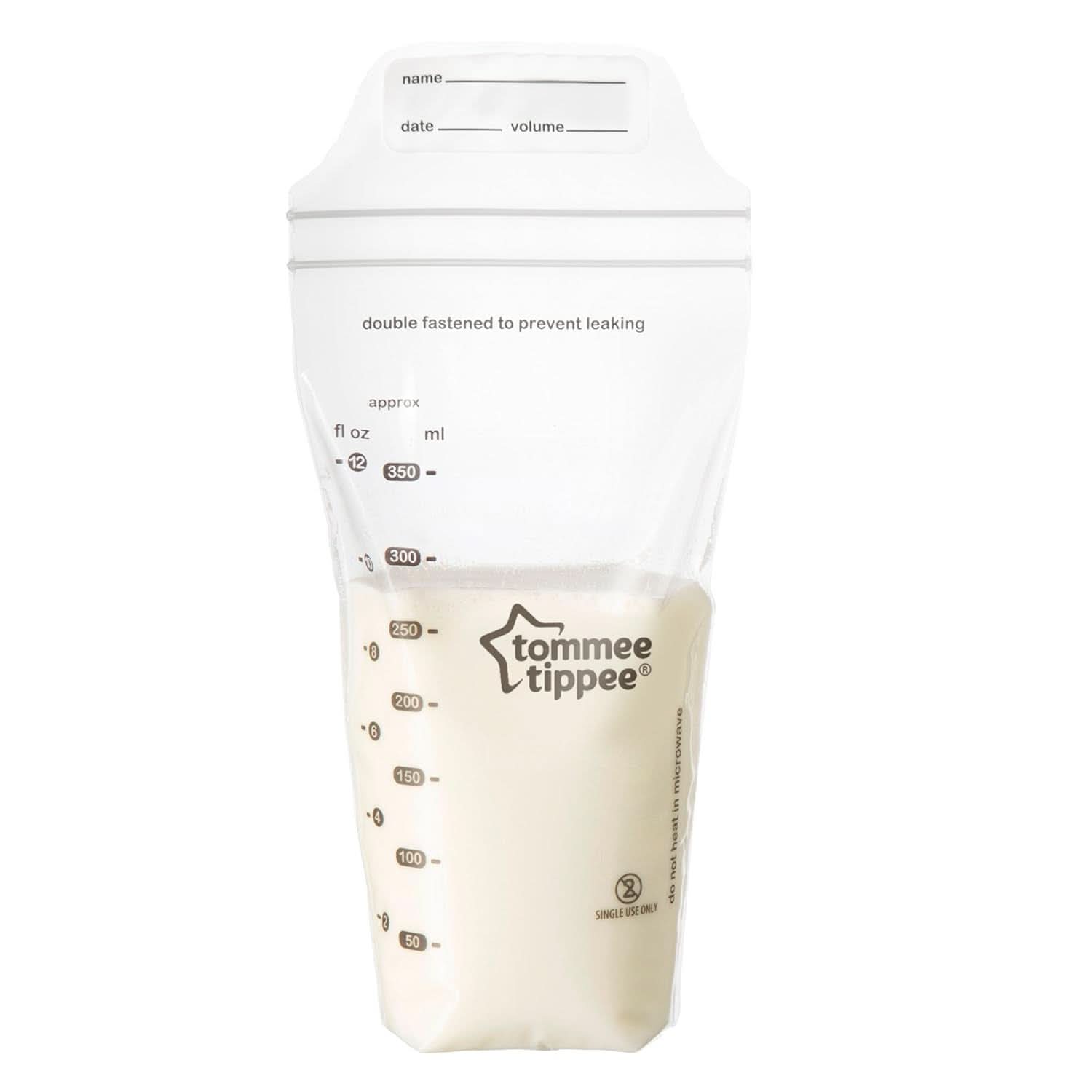 Tommee Tippee Closer to Nature Bewaarzakjes voor moedermelk, voorgesteriliseerd, 350 ml Accessoires Voeding en borstvoeding Bebe Naty Shop