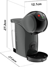 NESCAFÉ DOLCE GUSTO DeLonghi Dolce Gusto Genio S EDG226.A, Capsule-espressomachine inclusief 3 capsules, compact ontwerp, verstelbare lekbak, 0,8 l, afneembaar waterreservoir, 1470 W, Antraciet
