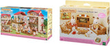 5716 Stadshuis met zolder - poppenhuis en L5339 Landhuiswoonkamer - poppenhuismeubilair, 30 x 50 cm, 1 stuk (1 pak), gemaakt van kunststof
