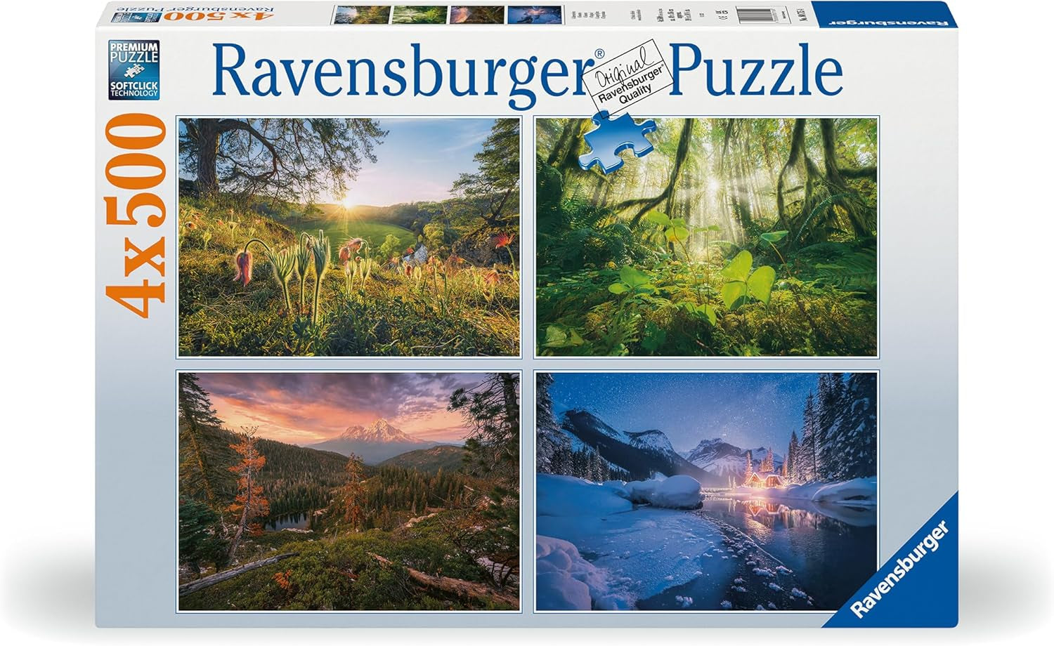 Ravensburger Puzzel - 4 Seizoenen - 4X puzzel van 500 stukjes voor volwassenen en kinderen vanaf 12 jaar Puzzel Naty Shop Standaard titel