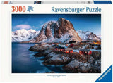 Ravensburger Puzzel 17081 - Hamnoy, Lofoten - puzzel van 3000 stukjes voor volwassenen en kinderen vanaf 14 jaar, Noorwegen landschapspuzzel Puzzel Naty Shop Hamnoy, Lofoten