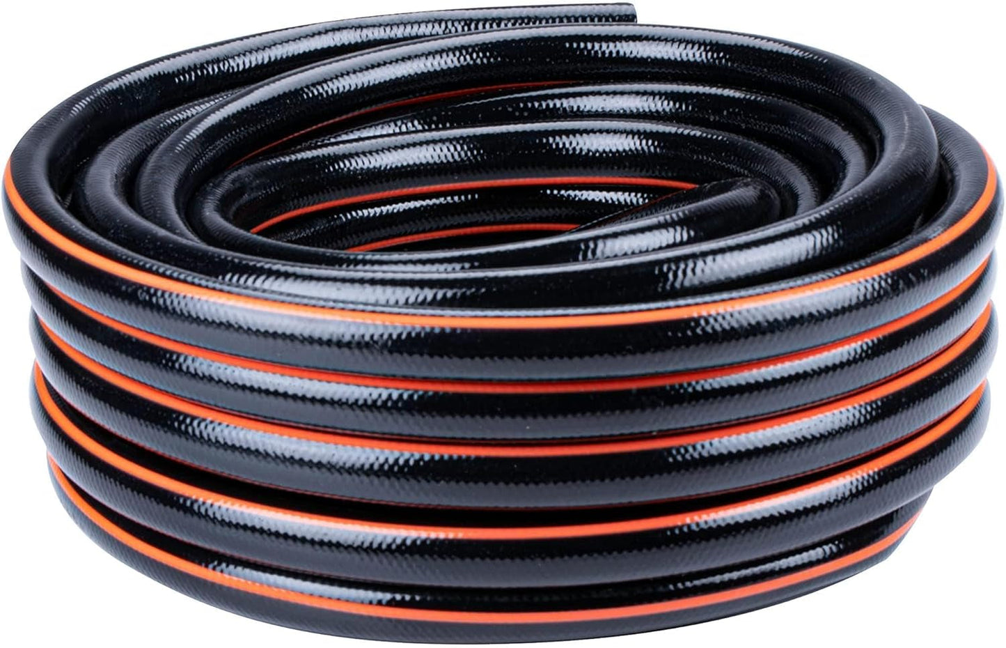 BLACK+DECKER Tuinslang 15 meter - Ø19MM - Duurzaam PVC - Tuin besproeien, auto wassen, zwembad vullen - Compatibel met elke standaard kraan - Zwart/Oranje