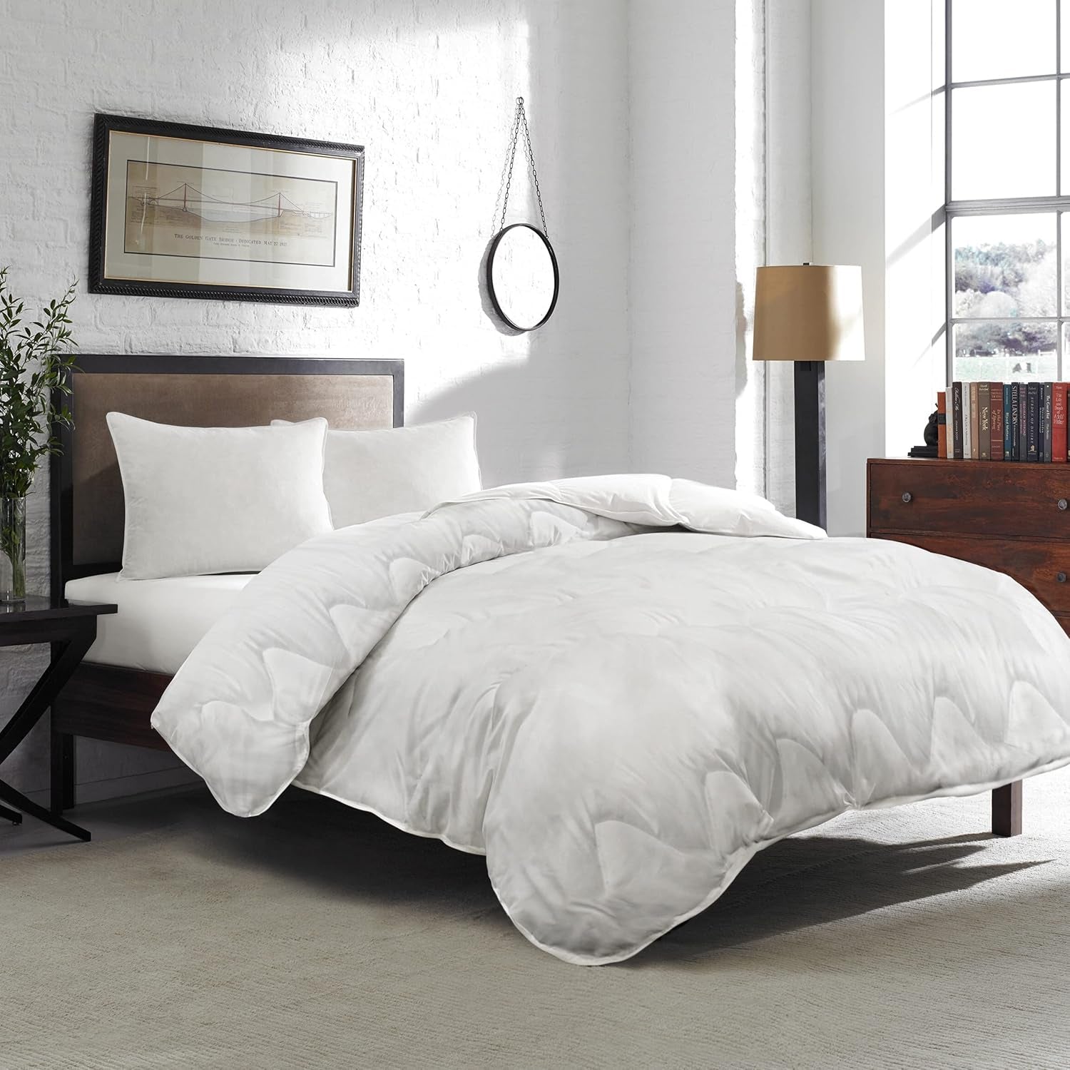Premium dekbed 200X200Cm 4 seizoenen, dekbed voor alle seizoenen 200X200 - warm in de winter en koel in de zomer, 2 combineerbare dekbedovertrekken 200X200 Dekbedden en dekbedden Naty Shop