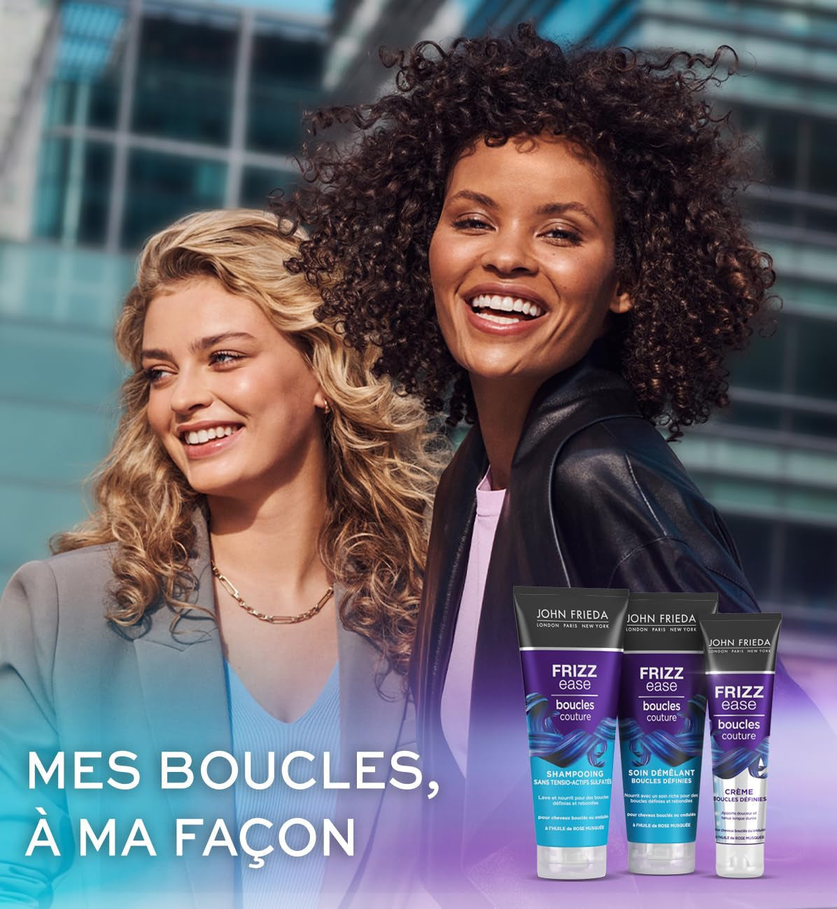 John Frieda Frizz Ease haarconditioner voor het ontwarren van haar, 250 ml Haarontwarrende producten Naty Shop