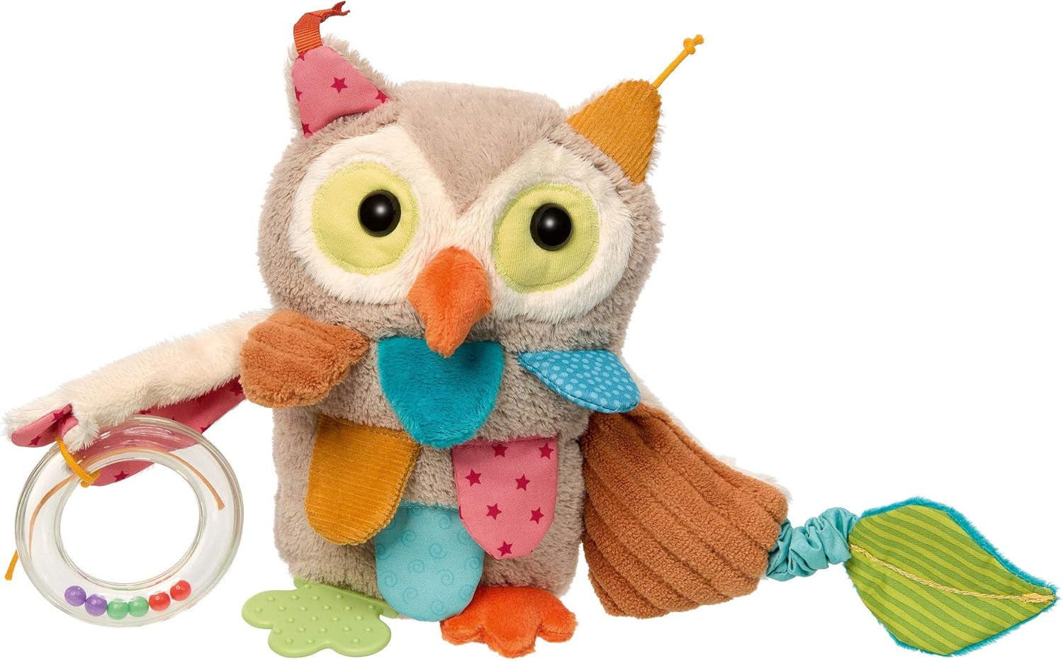 SIGIKID 40104 Actieve vis Baby Activity PlayQ Speelgoed voor kinderen meisjes en jongens aanbevolen vanaf 3 maanden veelkleurig babyspeelgoed Naty Shop veelkleurig / uil