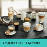 Siemens EQ.6 plus s300 automatische espressomachine TE653501DE, voor vele koffiespecialiteiten, melkopschuimer, keramische molen, dubbele koffiefunctie, antikalk, automatische stoomreiniging, 1500 W, zilver