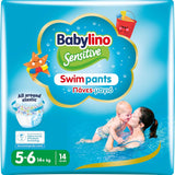 Luiers Sensitive Zwembroeken, voor zee en zwembad, maat 5-6 (meer dan 14 kg), 84 stuks